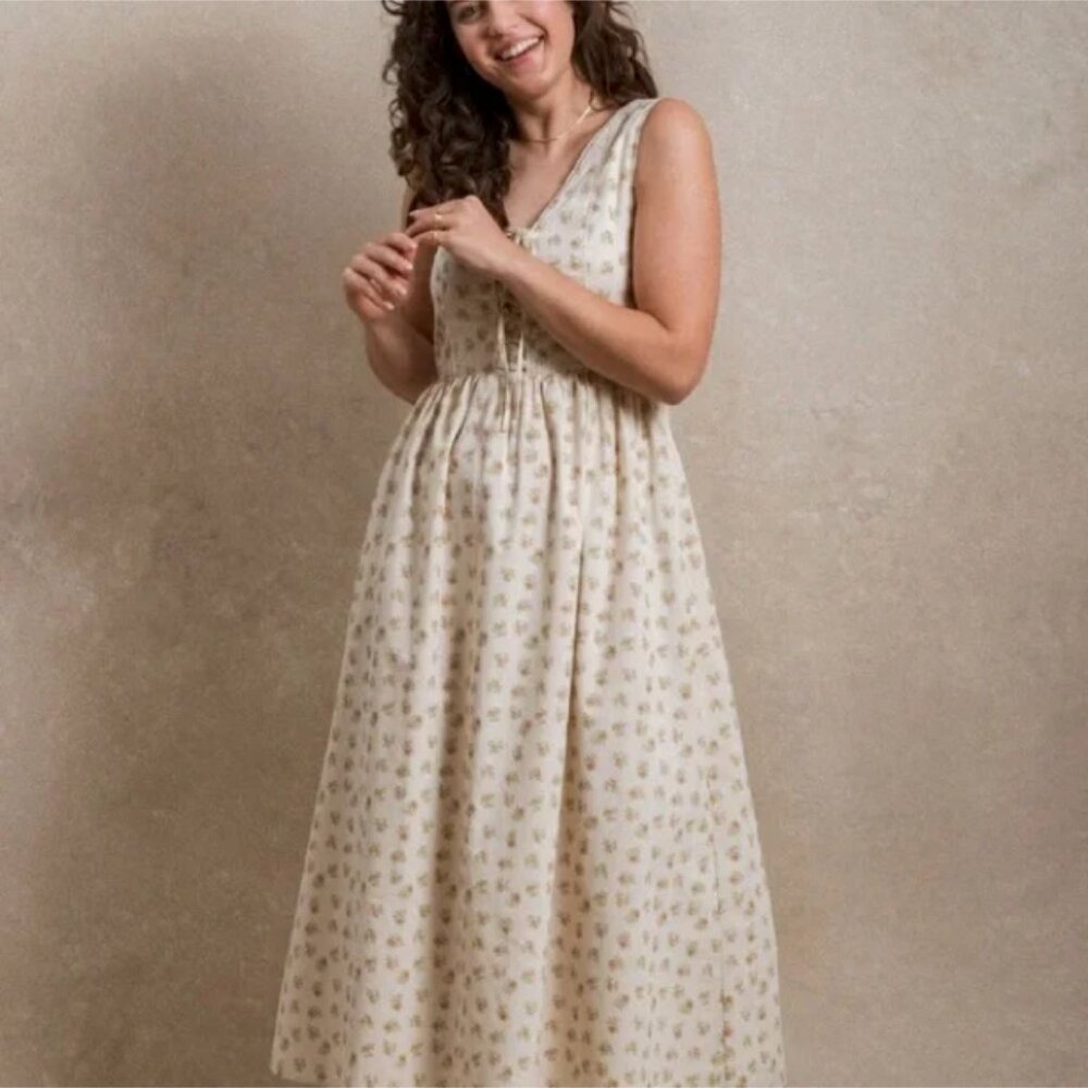 ISO Neuflora Fawn Dress in Cream Floral - XS